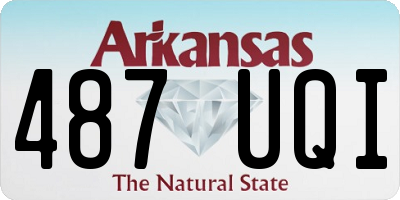AR license plate 487UQI