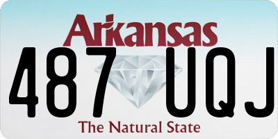 AR license plate 487UQJ