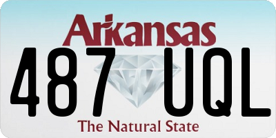 AR license plate 487UQL