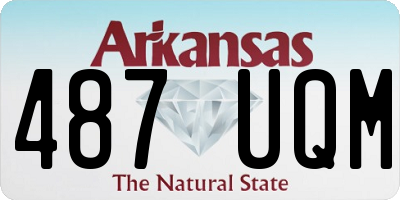 AR license plate 487UQM