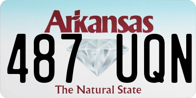 AR license plate 487UQN