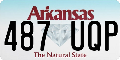 AR license plate 487UQP