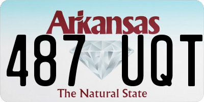 AR license plate 487UQT