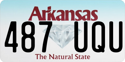 AR license plate 487UQU
