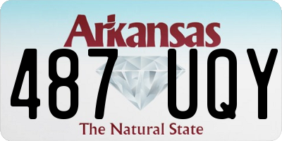 AR license plate 487UQY