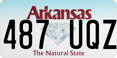 AR license plate 487UQZ