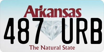 AR license plate 487URB