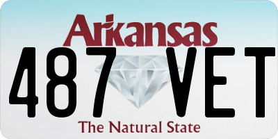 AR license plate 487VET