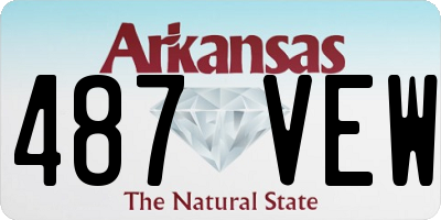AR license plate 487VEW