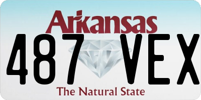 AR license plate 487VEX