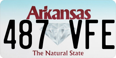 AR license plate 487VFE