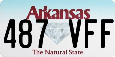 AR license plate 487VFF