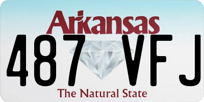 AR license plate 487VFJ