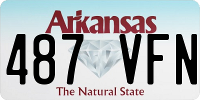 AR license plate 487VFN