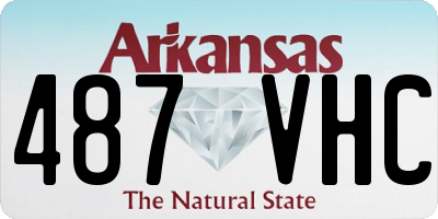 AR license plate 487VHC