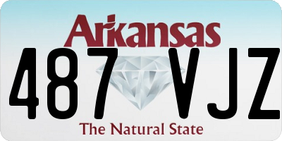 AR license plate 487VJZ