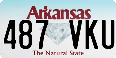 AR license plate 487VKU