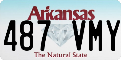 AR license plate 487VMY