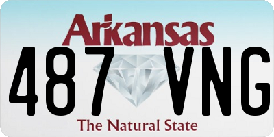 AR license plate 487VNG