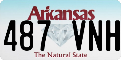 AR license plate 487VNH