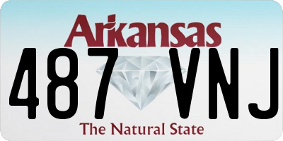 AR license plate 487VNJ