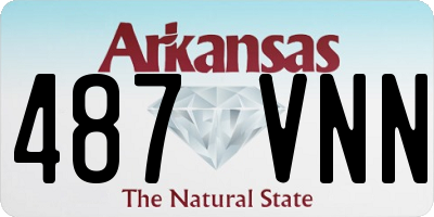 AR license plate 487VNN