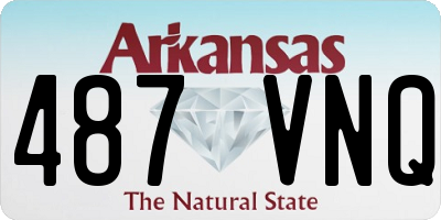 AR license plate 487VNQ