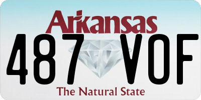 AR license plate 487VOF