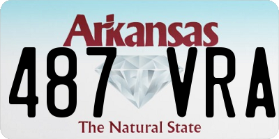 AR license plate 487VRA