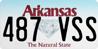 AR license plate 487VSS