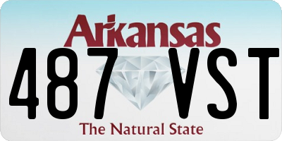 AR license plate 487VST