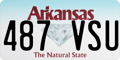 AR license plate 487VSU