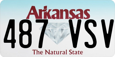 AR license plate 487VSV