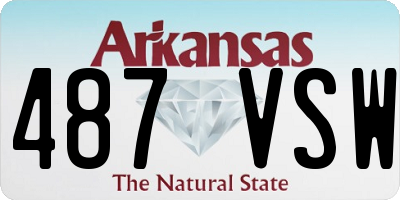 AR license plate 487VSW