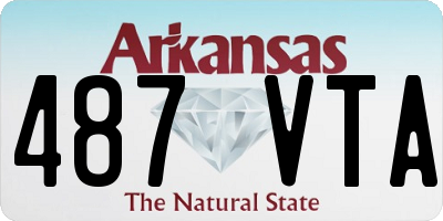 AR license plate 487VTA