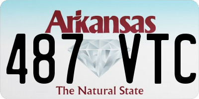 AR license plate 487VTC
