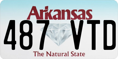AR license plate 487VTD