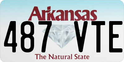 AR license plate 487VTE