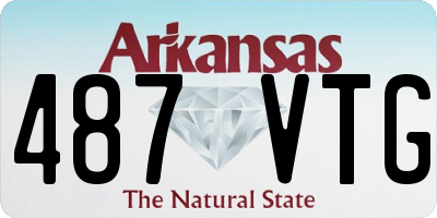 AR license plate 487VTG
