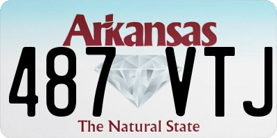 AR license plate 487VTJ