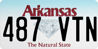 AR license plate 487VTN