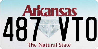 AR license plate 487VTO