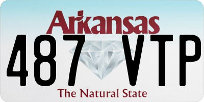 AR license plate 487VTP