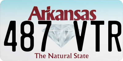 AR license plate 487VTR