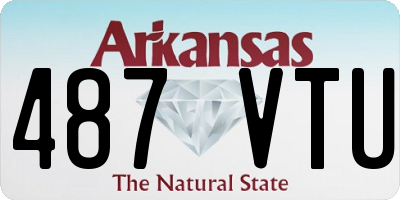 AR license plate 487VTU
