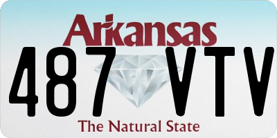 AR license plate 487VTV