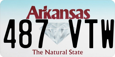 AR license plate 487VTW