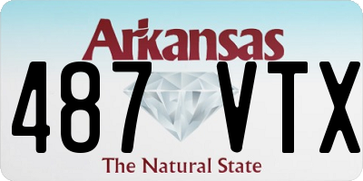 AR license plate 487VTX