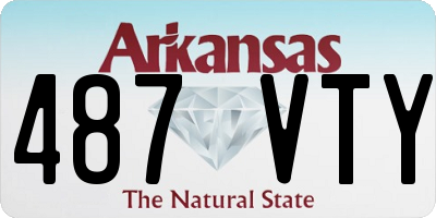 AR license plate 487VTY