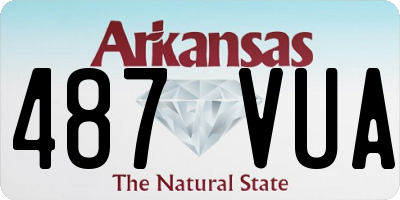 AR license plate 487VUA